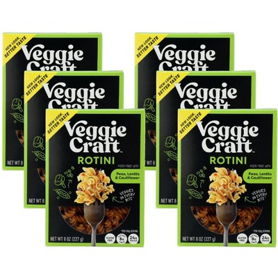 Veggiecraft Rotini Pasta Peas, Lentils and Cauliflower  - Case of 6/8 oz