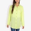 Anna-Kaci Women's Long Sleeve Button-Down Shirt with Roll-Up Sleeves and Front Pocket Casual Loose Fit Blouse - 2 of 4
