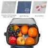 Tirrinia Large Lunch Bag for Mens - Insulated Dual Compartment Leakproof Lunch Box - Reusable Lunch Cooler Tote with Shoulder Strap - 4 of 4