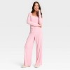 Women's Variegated Ribbed Pajama Pants - Auden™ - 3 of 3