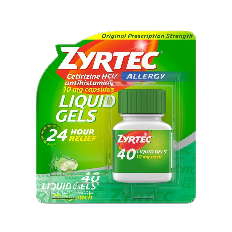 Zyrtec 24 Hour Allergy Relief Capsules - Cetirizine HCl, 1 of 11