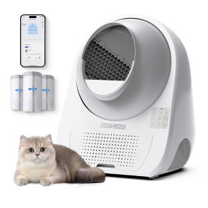CATLINK Pro-X Self-Cleaning Litter Box, Multiple Cats, Pinch-Free, Smart Sensors, Odor Control, App, 3.5–22 lbs Capacity - 1 of 4