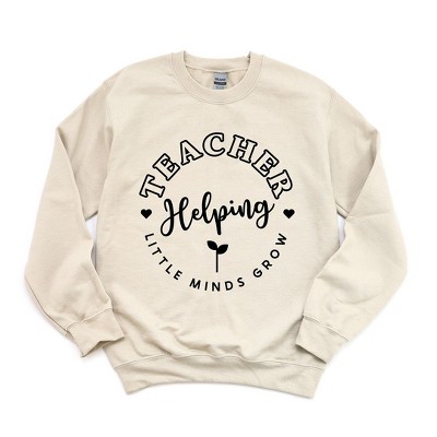 Simply Sage Market Women's Graphic Sweatshirt Helping Little Minds Grow Circle
