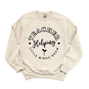 Simply Sage Market Women's Graphic Sweatshirt Helping Little Minds Grow Circle - 1 of 4