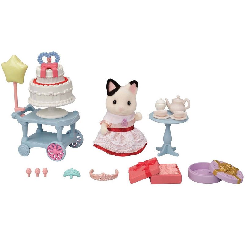 Calico Critters Party Time Playset Tuxedo Cat Girl, 1 of 5