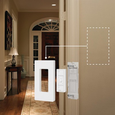 White In-Wall Fan Control Bracket for Pico Smart Remote