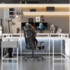 U Shaped Computer Gaming Desk, 79’’ Reversible l Shaped Computer Desk with Power Outlet & LED Strip, Office Desk with Monitor Stand - 4 of 4