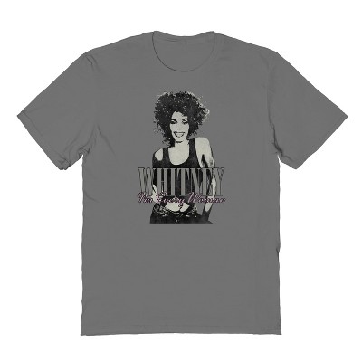 Whitney Houston Men's Im Every Woman Pink Short Sleeve Graphic Cotton T-Shirt