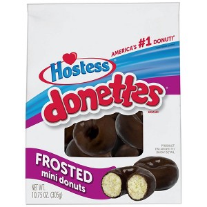 Hostess Donettes Mini Breakfast Treats Bag Frosted Chocolate 10.75 oz - 1 of 1