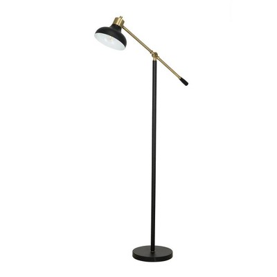 59" Counter Balance Floor Lamp (Includes LED Light Bulb) Black - Cresswell Lighting