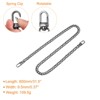 Unique Bargains Shoulder Bag Handbag DIY Accessories Iron Flat Chain Strap Dark Grey 32" - 2 of 3