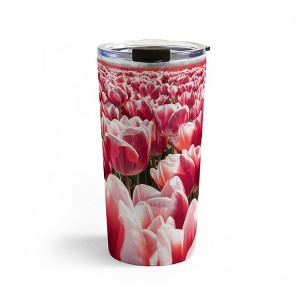 Henrike Schenk - Travel Photography Tulip Field In Holland Floral 20 oz Stainless Steel Travel Mug - Deny Designs - 1 of 4