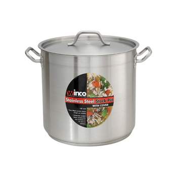 Winco Stock Pot with Cover, Stainless Steel