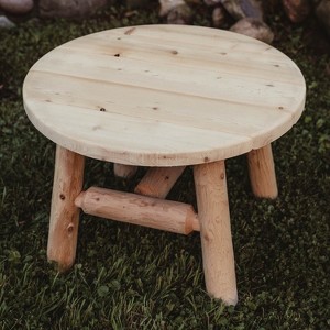 Lakeland Mills Cedar Log Round Coffee Table - 1 of 1