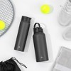 JoyJolt Stainless Steel Water Bottle with Flip Lid & Sport Straw Lid - 22 oz Hot/Cold Vacuum Insulated Stainless Steel Water Bottle - image 3 of 4