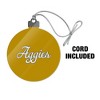 UC Davis Secondary Logo Acrylic Christmas Tree Holiday Ornament - 3 of 4