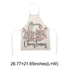 Unique Bargains Christmas Aprons Linen Beige White Black Red Yellow Blue 21.65"x26.77" 1 Pcs - 3 of 4