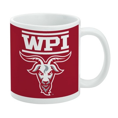 Worcester Poly Primary Logo Ceramic Coffee Mug Novelty Gift Mugs for Coffee Tea and Hot Drinks 11oz White