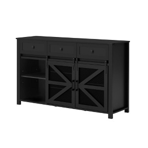 Dexmalle 55'' Sliding Barn Door Sideboard Buffet Cabinet with Adjustable Shelves - 1 of 4