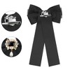 Elerevyo Women's Brooch Bowknot Costume Bow Tie with Beads - 3 of 4