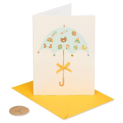 Umbrella with Baby Toys Congratulation Card - PAPYRUS