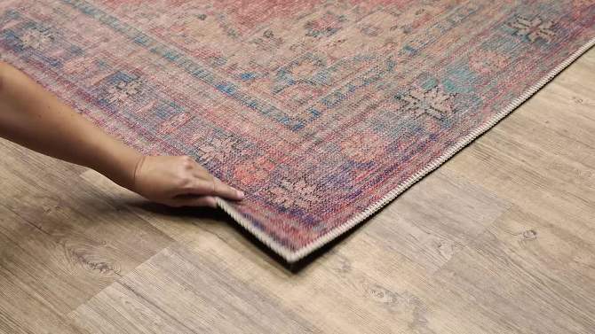 7&#39;6&#39;&#39;x9&#39;11&#39;&#39; Selena Faded Traditional Rug Red/Blue, 5 of 6, play video