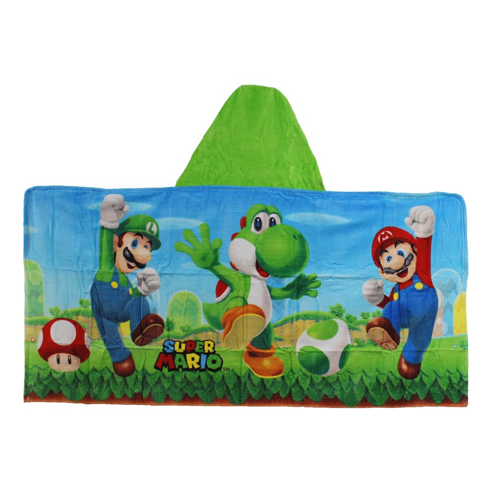 Photos - Towel Super Mario Yoshi Kids' Hooded 