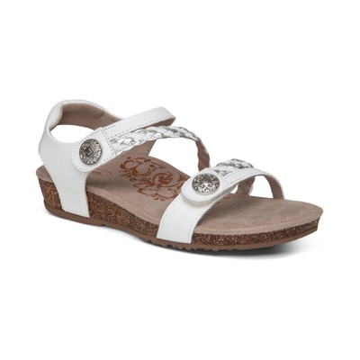 Aetrex Jillian Braided Quarter Strap