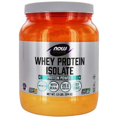NOW Foods NOW Sports Whey Protein Isolate Powder Unflavored Unflavored  - 1.2 lbs.  -  1 Count