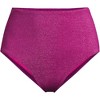 Lands' End Women's Chlorine Resistant Shine High Waisted Bikini Bottoms - 3 of 4
