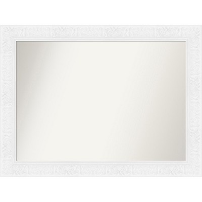 Amanti Art Luxe Non-Beveled Framed Bathroom Vanity Wall Mirror