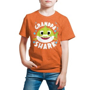 Boys' - Baby Shark - Grandpa Shark Short Sleeve Graphic T-Shirt - 1 of 4