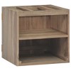 vidaXL Wall-mounted Bathroom Cabinet 18.1 in.x10 in.x15.7 in. Solid Wood Teak - 4 of 4