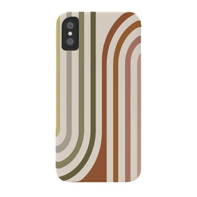 Colour Poems Bold Curvature Stripes I Snap iPhone XS Case - Society6