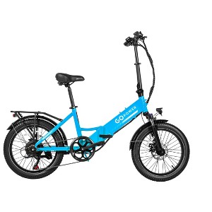 GoPowerBike GoPlus Folding Electric Bike | 20" Fat Tire eBike | 500W Motor, 20mph Top Speed | 45+ Mile Range, 5 Pedal-Assist Levels | Open Box - 1 of 4