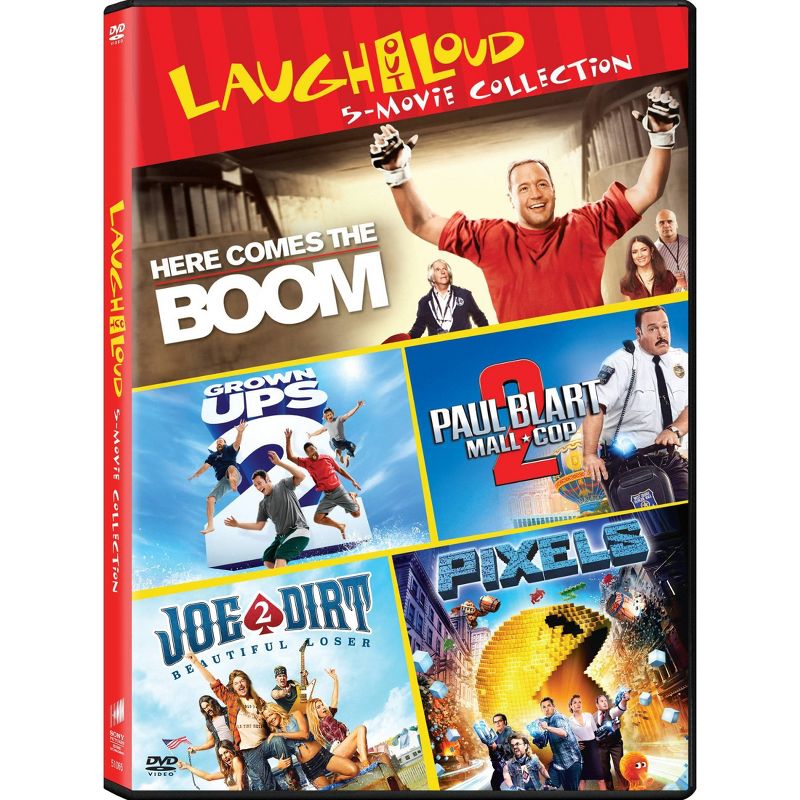 Grownups 2 / Here Comes the Boom / Joe Dirt 2: Beautiful Loser / Paul Blart: Mall Cop 2 / Pixels   (DVD)., 1 of 2