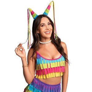 Tipsy Elves Pinata Halloween Costume for Women - Cute and Easy Adult Halloween Bodysuit Costume - 1 of 3