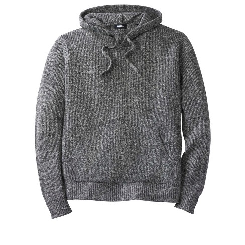 KingSize Men's Big & Tall Shaker Knit Hoodie - 8XL, Grey Marl