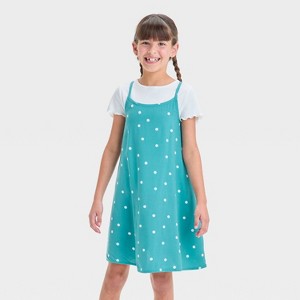 Girls' Short Sleeve Top and Slip Dress - Cat & Jack™ - 1 of 3