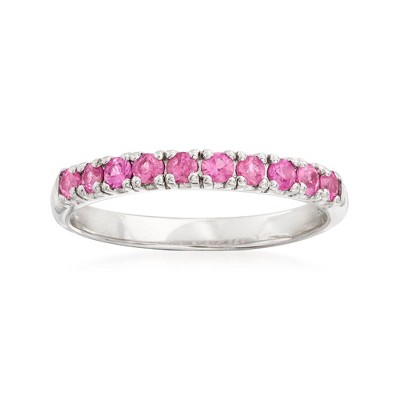 Ross-Simons 0.50 ct. t.w. Pink Sapphire Ring in Sterling Silver