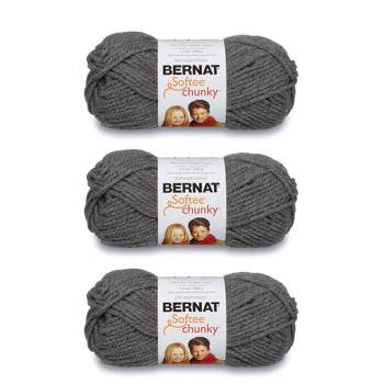 Bernat Softee Chunky Big Ball Yarn - Solids-True Grey, 1 count - Kroger