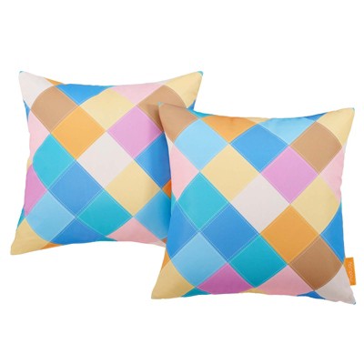 Modway Two Piece Outdoor Patio Pillow Set Diamond