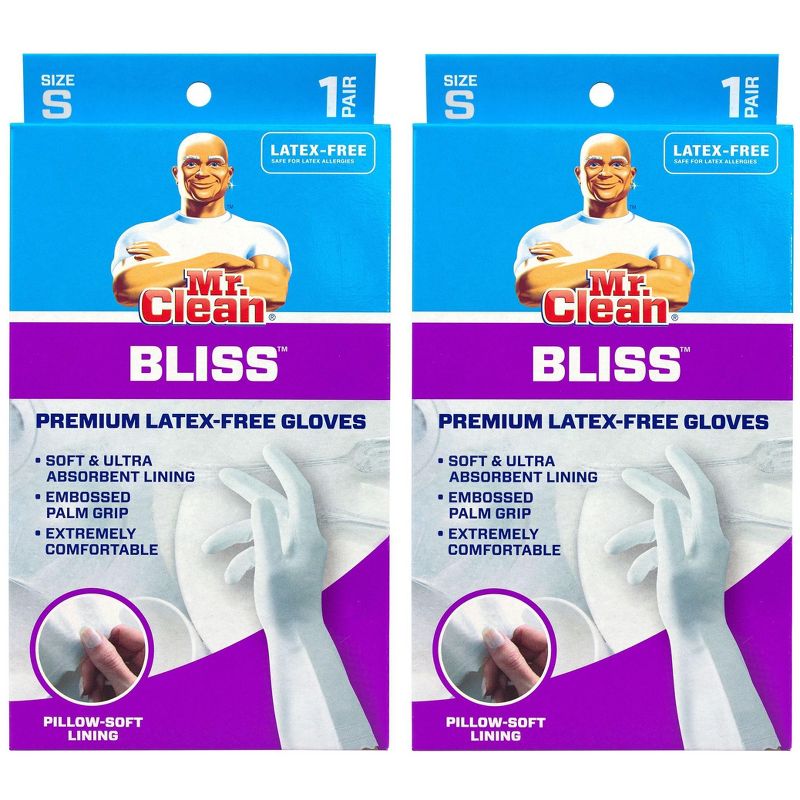 Mr. Clean Bliss Premium Latex-Free Gloves - 2 Pack, 1 of 4
