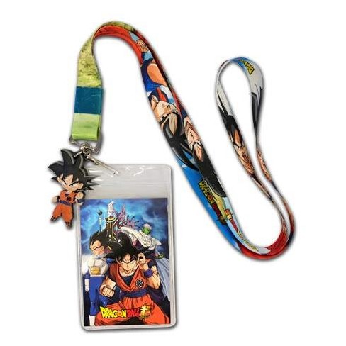 Dragon Ball Z Anime Lanyard Keychain ID Holder DBZ Symbols New