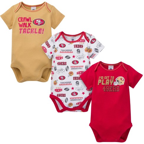 NFL baby-girls 3 Pack Short Sleeve Bodysuit