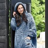 Catalonia Oversized Women Wearable Blanket Hoodie Sweatshirt, Comfortable Fluffy Soft Fleece Plush Lounging Pullover, Cozy Winter Gift for Woman Wife - 2 of 4
