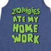 Girls' - Instant Message - Zombies Ate My Homework Graphic Sleeveless Aline Dress - 2 of 4