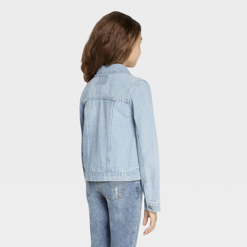 Levi's® Girls' Trucker Jeans Jacket - Light Wash, 2 of 10
