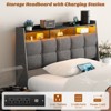 Aheaplus Upholstered Bed Frame with Drawers - 3 of 4