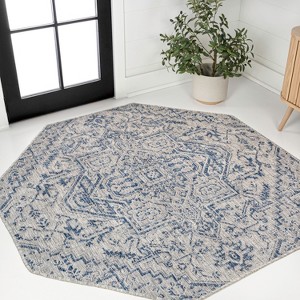 JONATHAN Y Estrella Bohemian Medallion Textured Weave Indoor/Outdoor Area Rug - 1 of 4